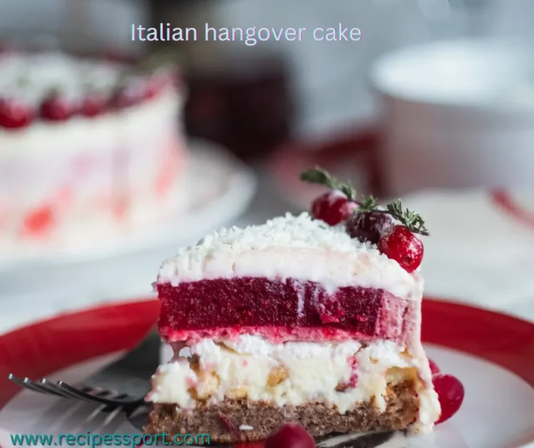 Read more about the article Italian Hangover Cake Recipe to Cure Your Hangover
