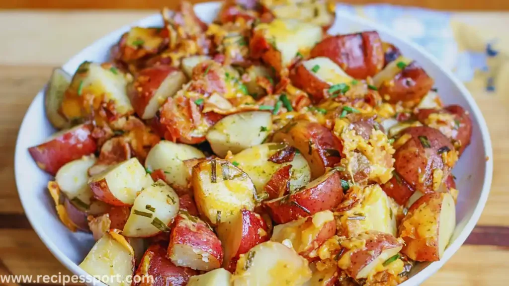 Slow Cooker Cheesy Bacon Ranch Potatoes | ground beef recipes without pasta