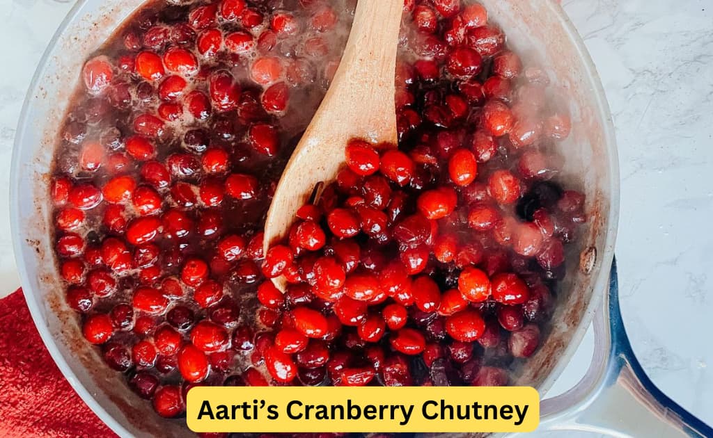 Aarti’s Cranberry Chutney - selena and chef recipes hbo max