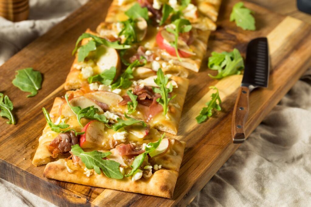 Herbed Cheese and California Avocado Flatbread