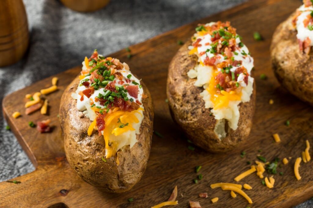 french onion baked potatoes