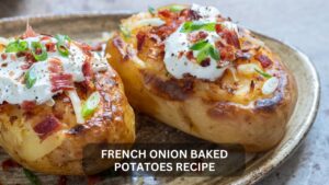 Read more about the article French Onion Baked Potatoes Delight: A Savory Vegetarian Journey