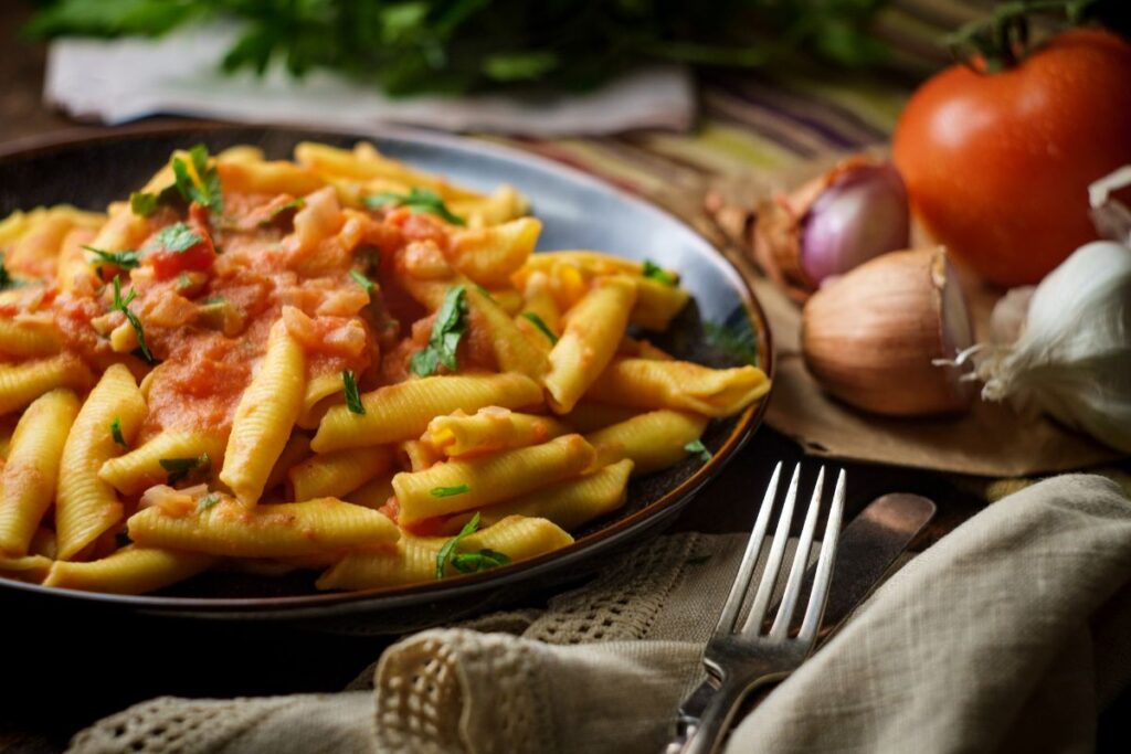 penne alla vodka with chicken