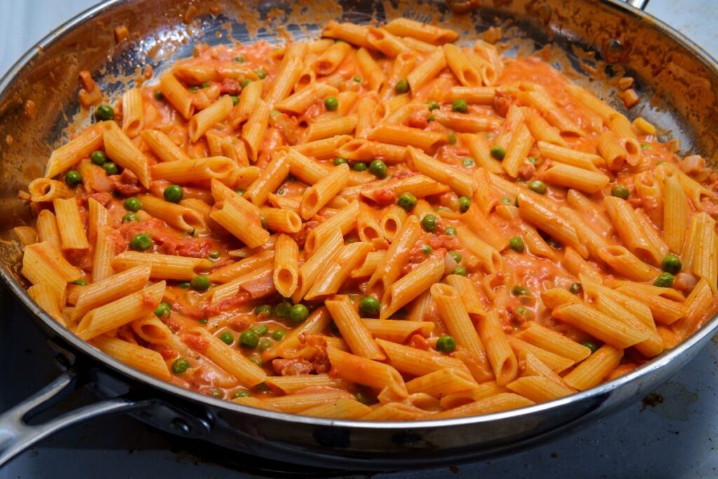 penne alla vodka with chicken