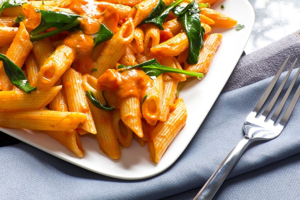 penne alla vodka with chicken