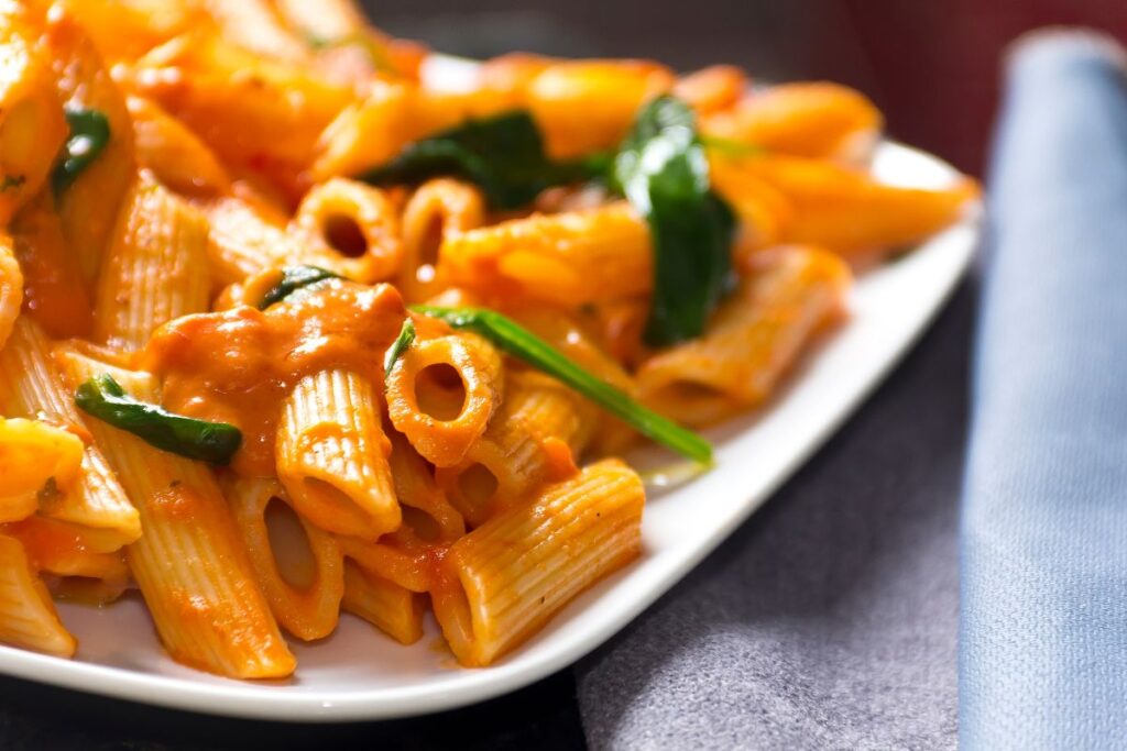 penne alla vodka with chicken