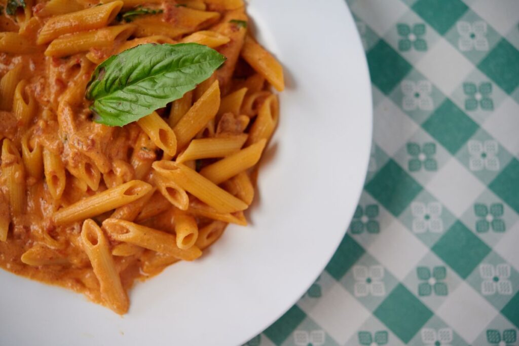 penne alla vodka with chicken