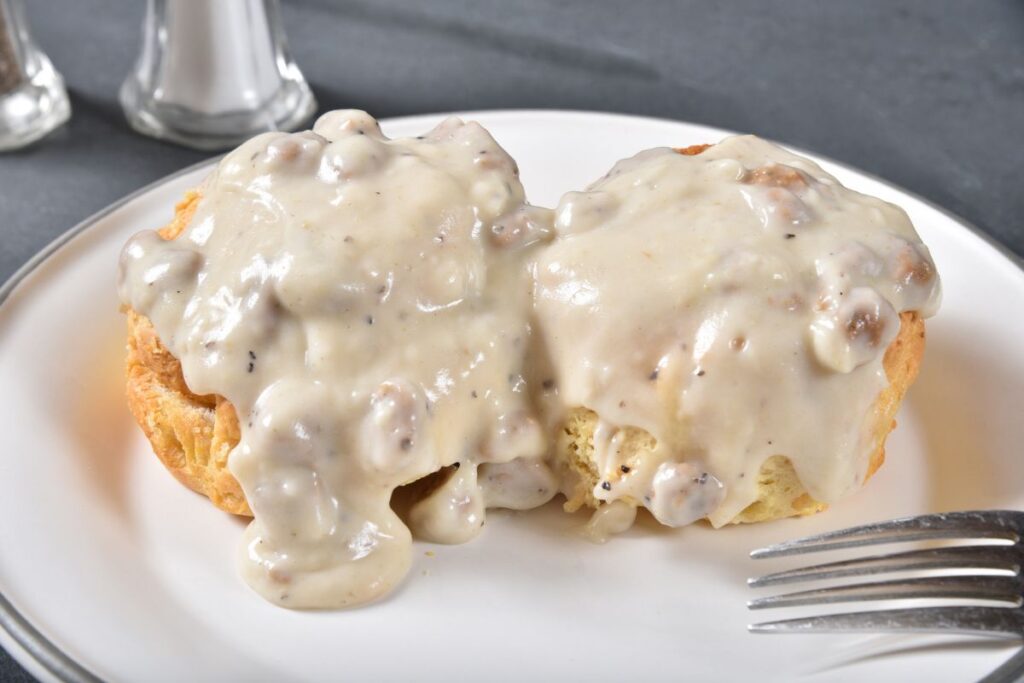 recipe for biscuits and gravy without sausage