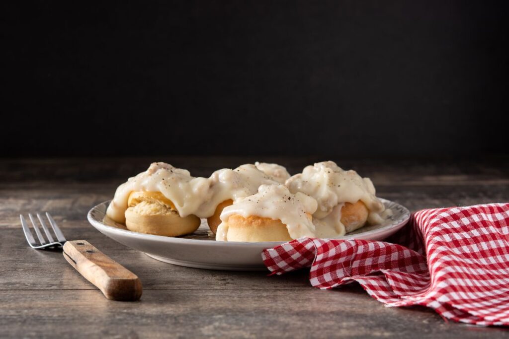 recipe for biscuits and gravy without sausage